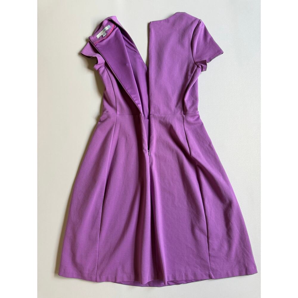 Boden Women's Lilac Suplice Ponte Alicia Fit and Flare Midi Dress Size 8 - Picture 7 of 13